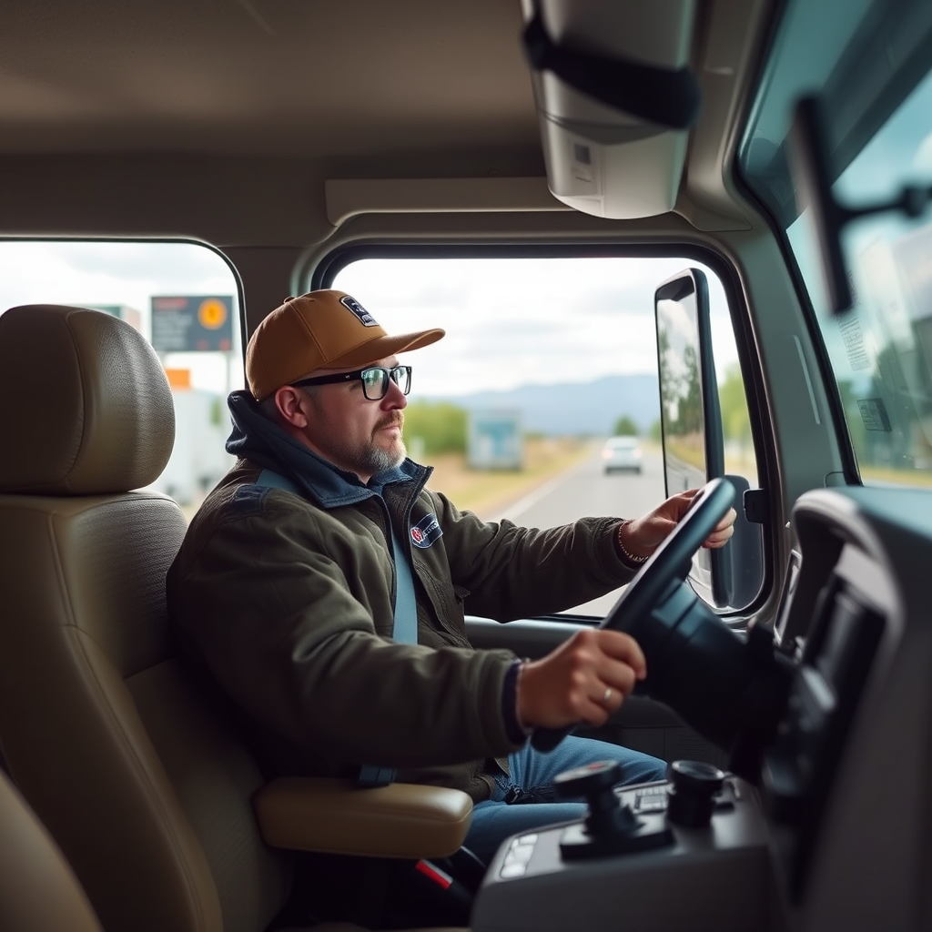 Conductor aplicando medidas de seguridad personal en una estación de servicio, manteniendo vigilancia del entorno mientras carga combustible en una ruta argentina
